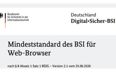 BSI aktualisiert Mindeststandard für Web-Browser